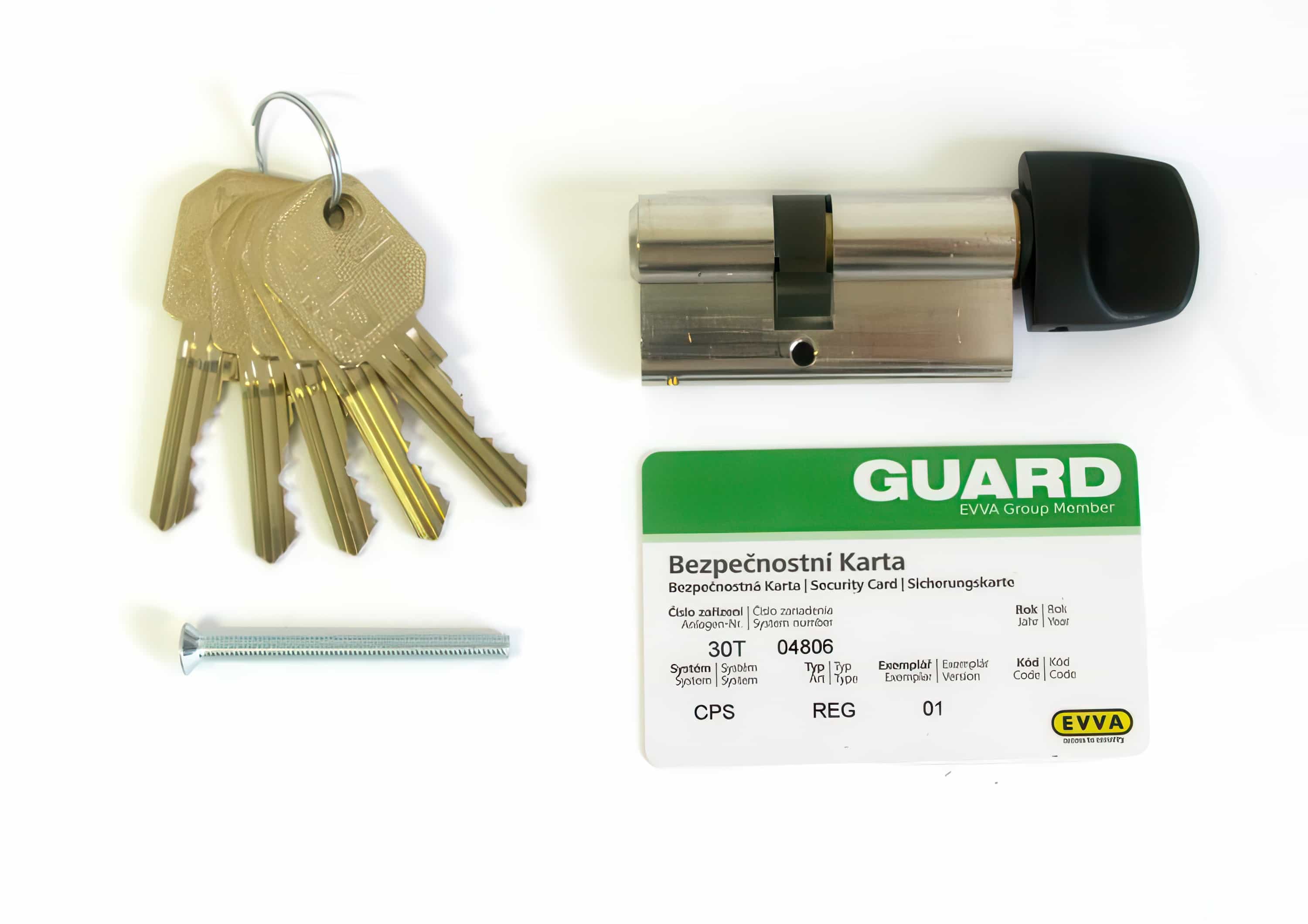 Bezpečnostní vložka EVVA FPS, 31/K36mm