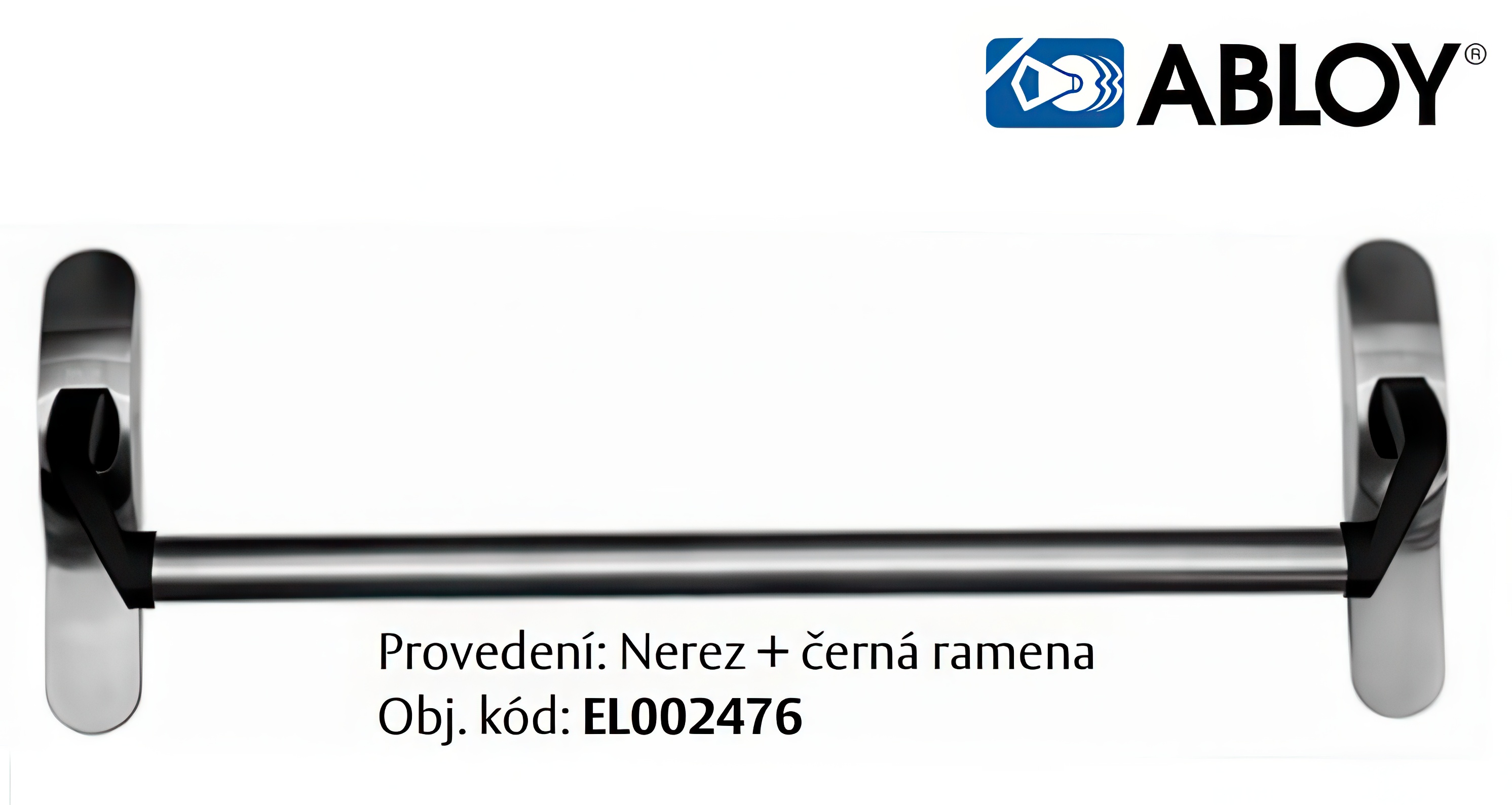 Bezpečnostní kování Paniková hrazda ABLOY PBE011 pro EL420/EL460 - ASSA ABLOY