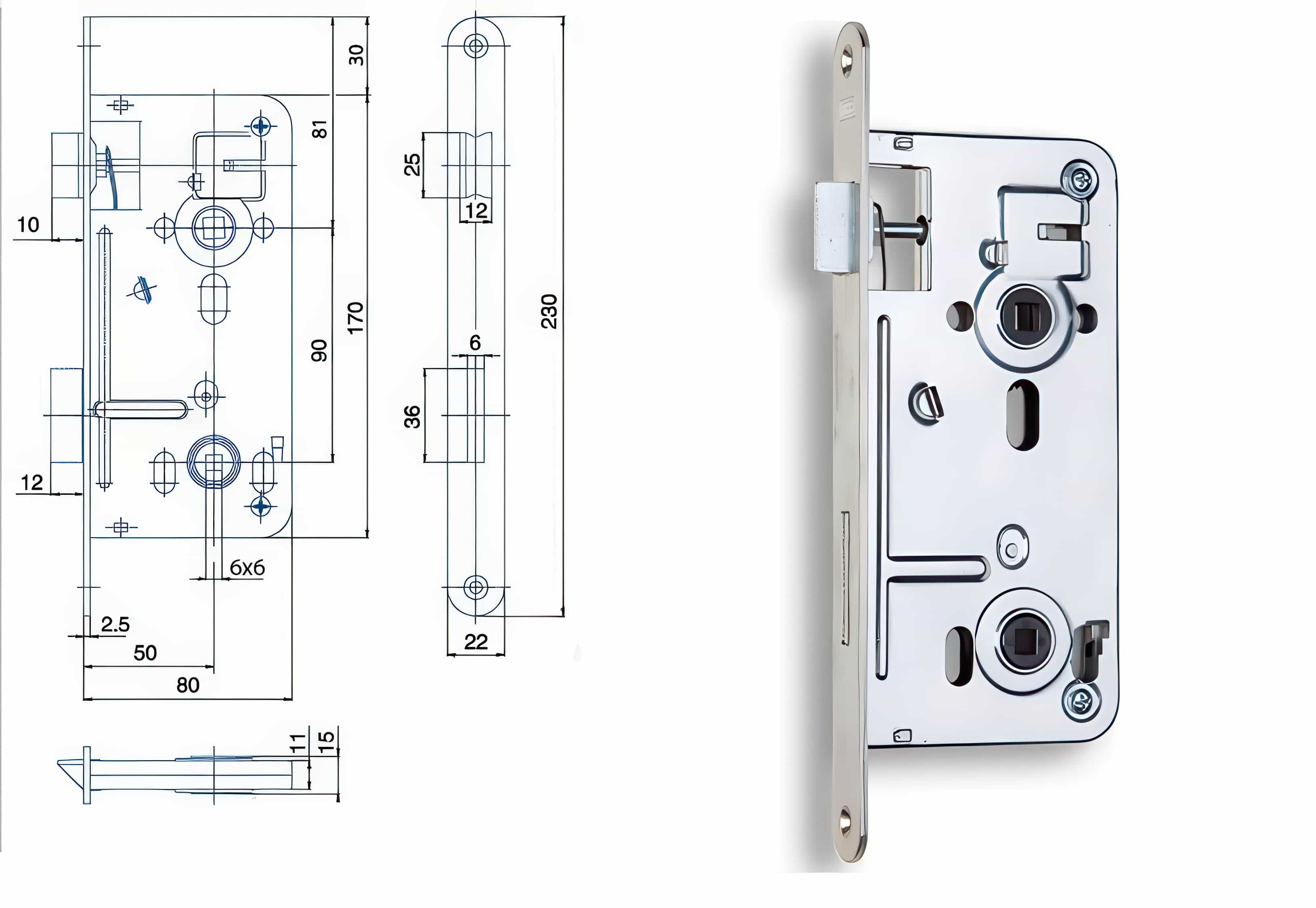 Zámečnický produkt Zámek HOBES 540
