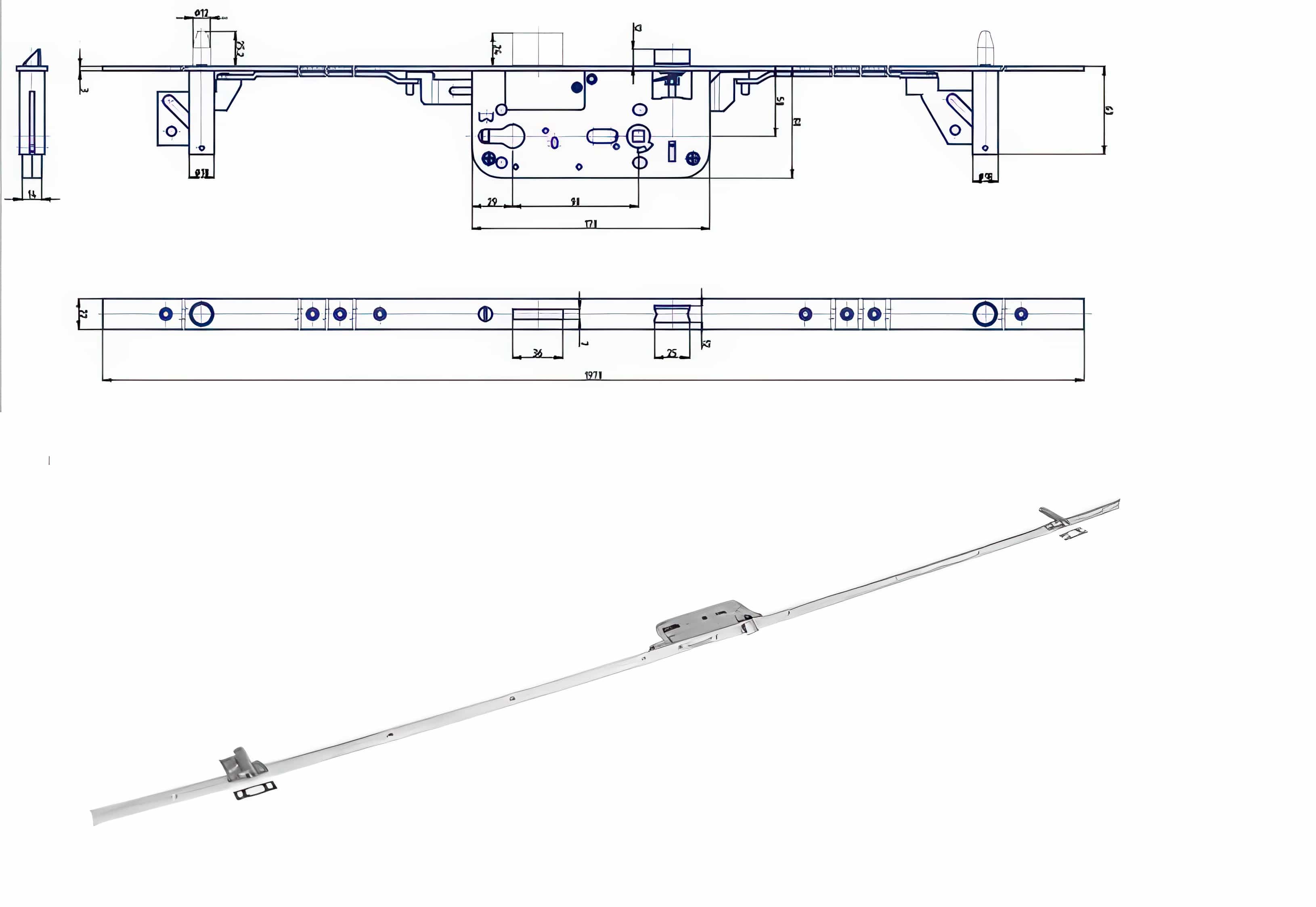 Zadlabací zámek Zámek HOBES K 119