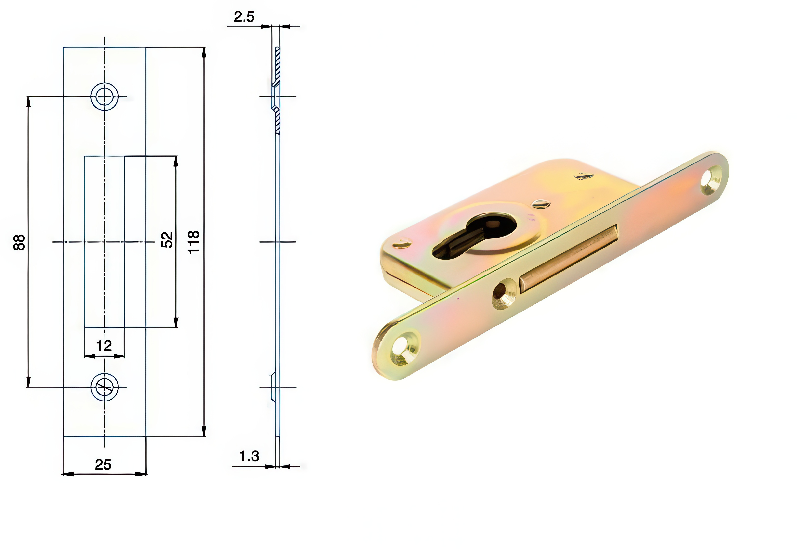 Petlice / závora / zástrč Zámek HOBES G 231