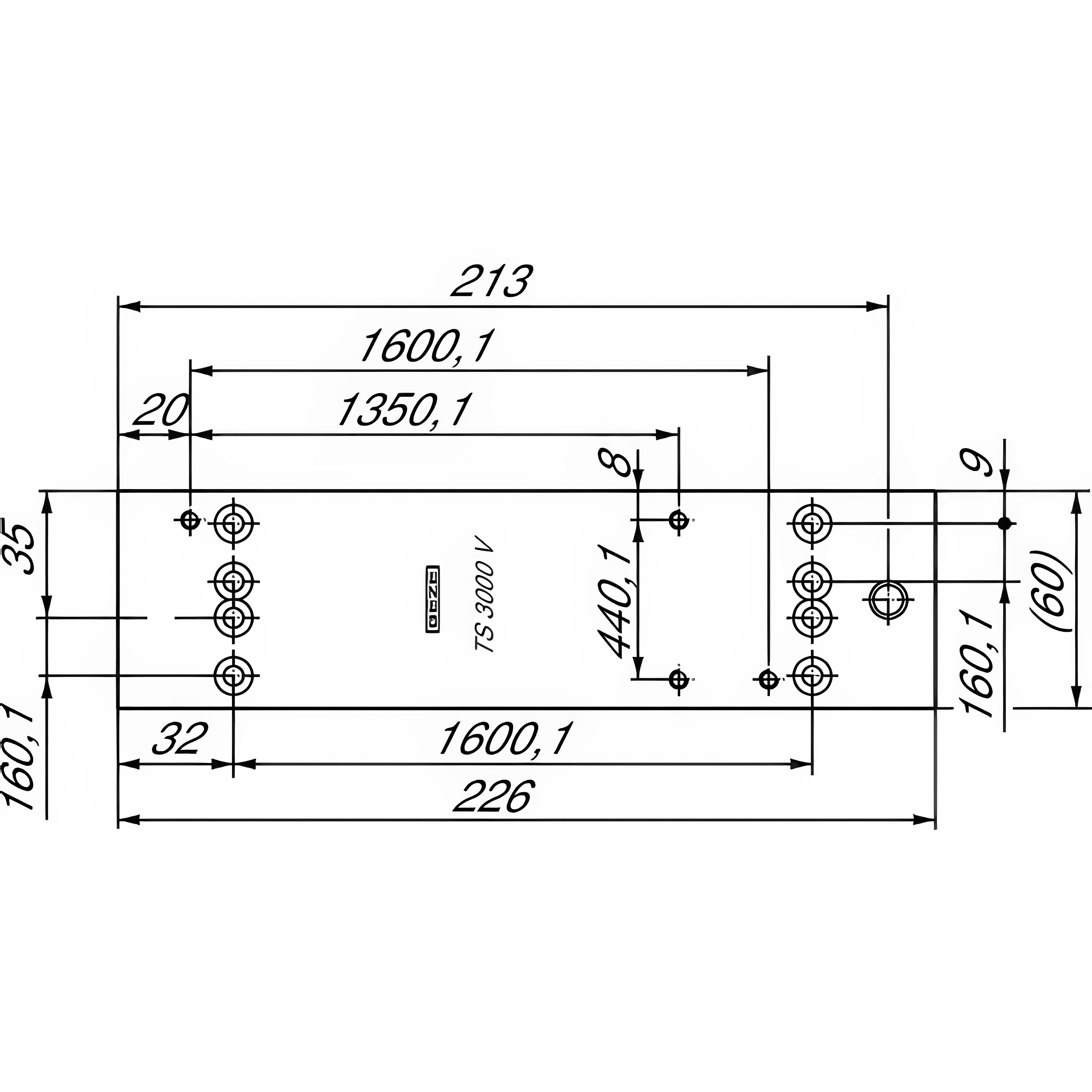 Zámečnický produkt Montážní deska GEZE TS4000