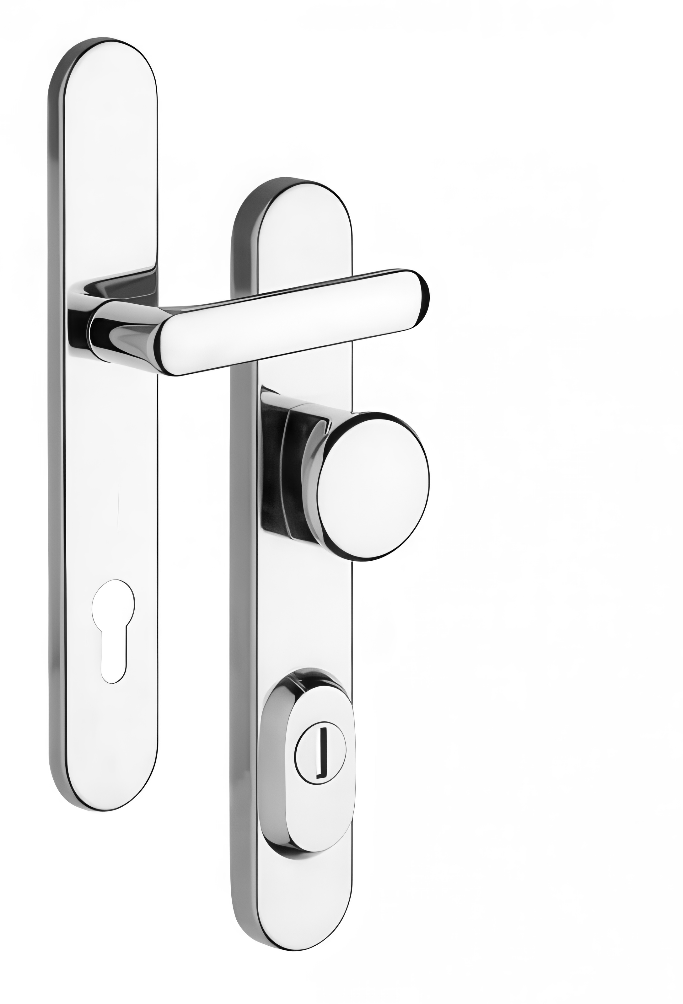 Bezpečnostní kování Rostex RX1/90 - 40 - EXLUSIVE - knoflík chrom nerez