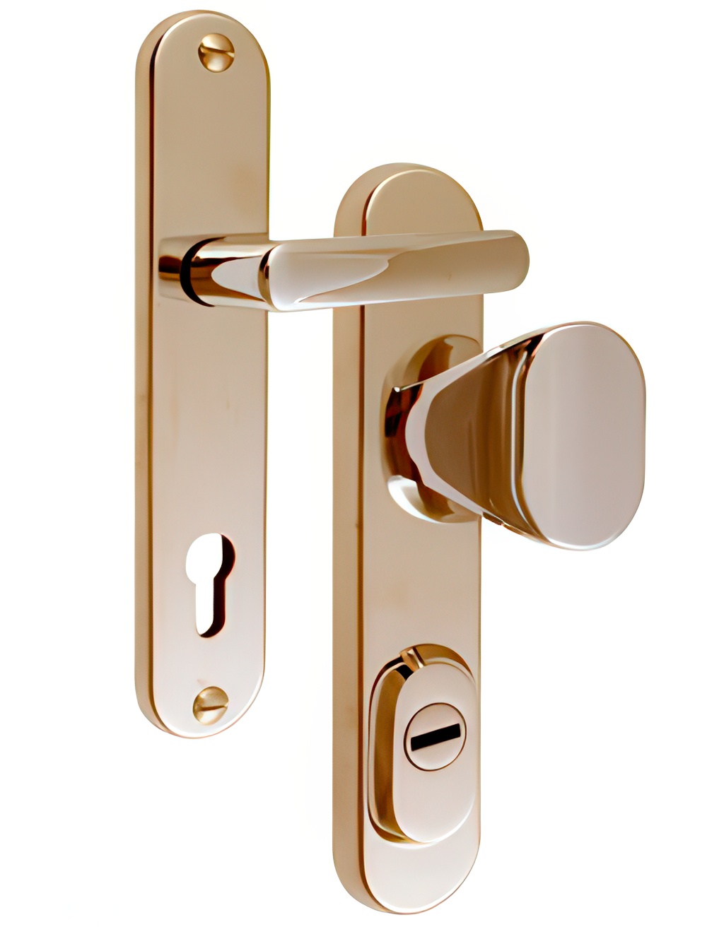 Bezpečnostní kování Rostex RX1/90 - 40 - EXLUSIVE - madlo titan leštěný