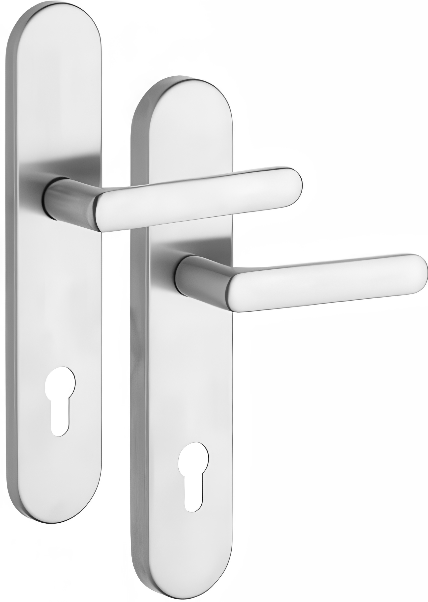 Bezpečnostní kování Rostex 807/90 oblé EXCLUSIVE titan matný