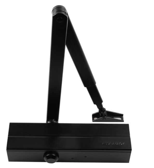 Zámečnický produkt Dveřní zavírač FAB DC 140 NEW s lomeným ramínkem černý