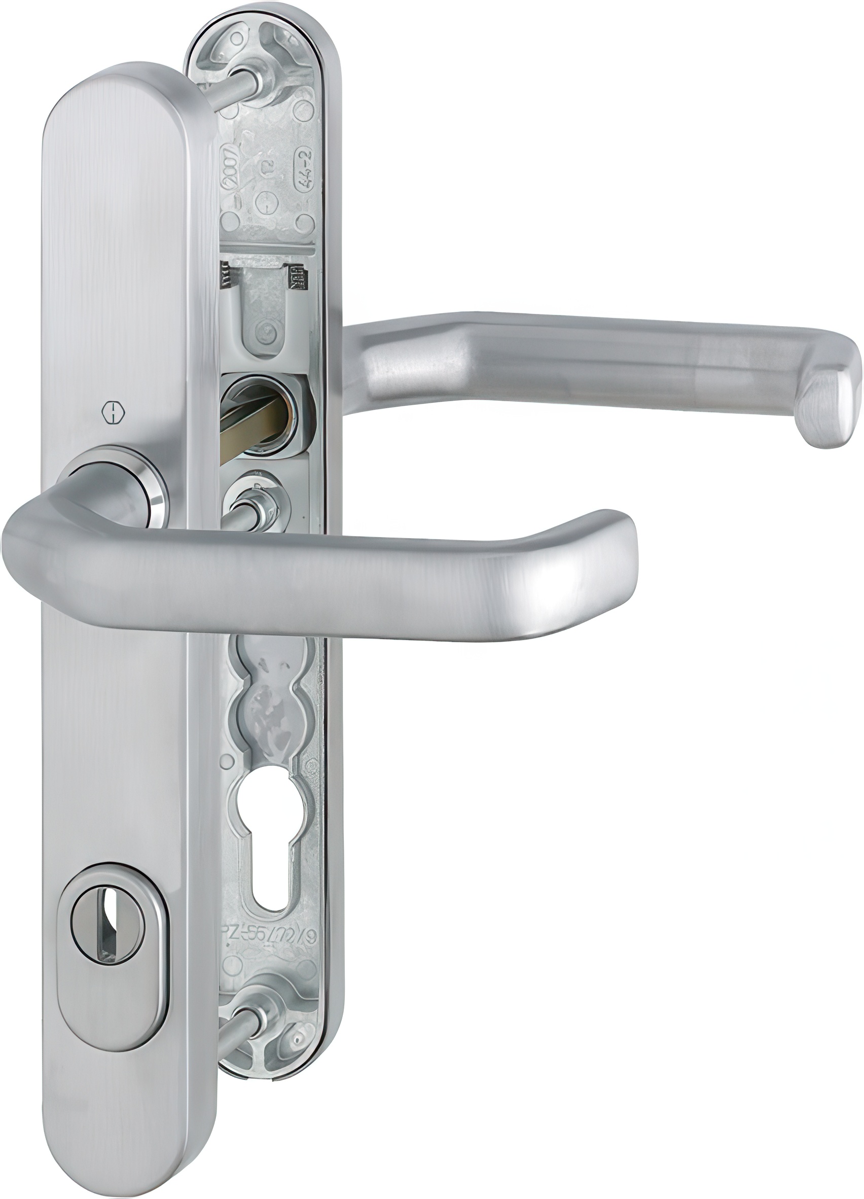 Bezpečnostní kování HOPPE LIVERPOOL Klika-Klika ušlechtilá matná ocel s překrytím vložky