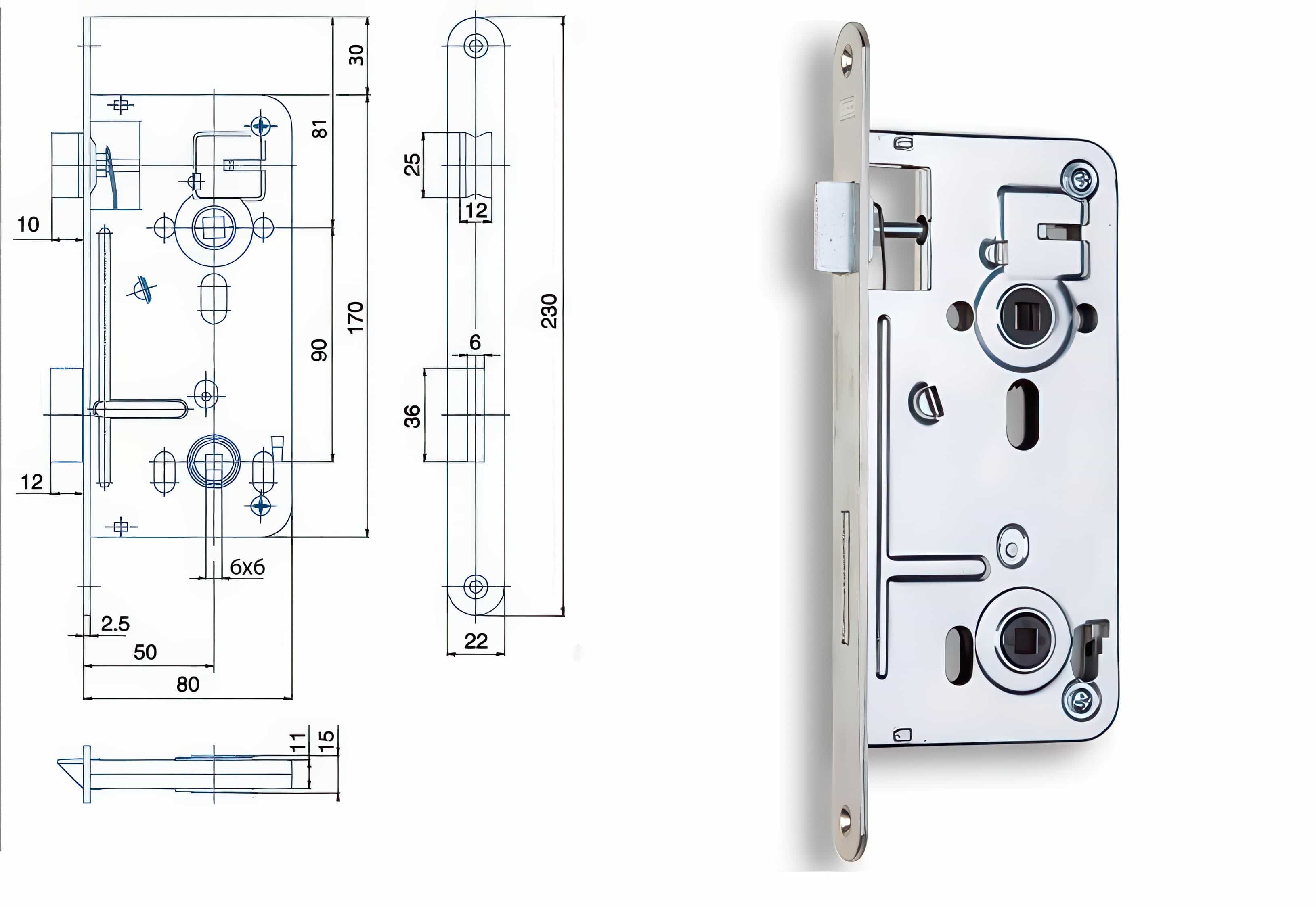 Zámečnický produkt Zámek HOBES 540 C