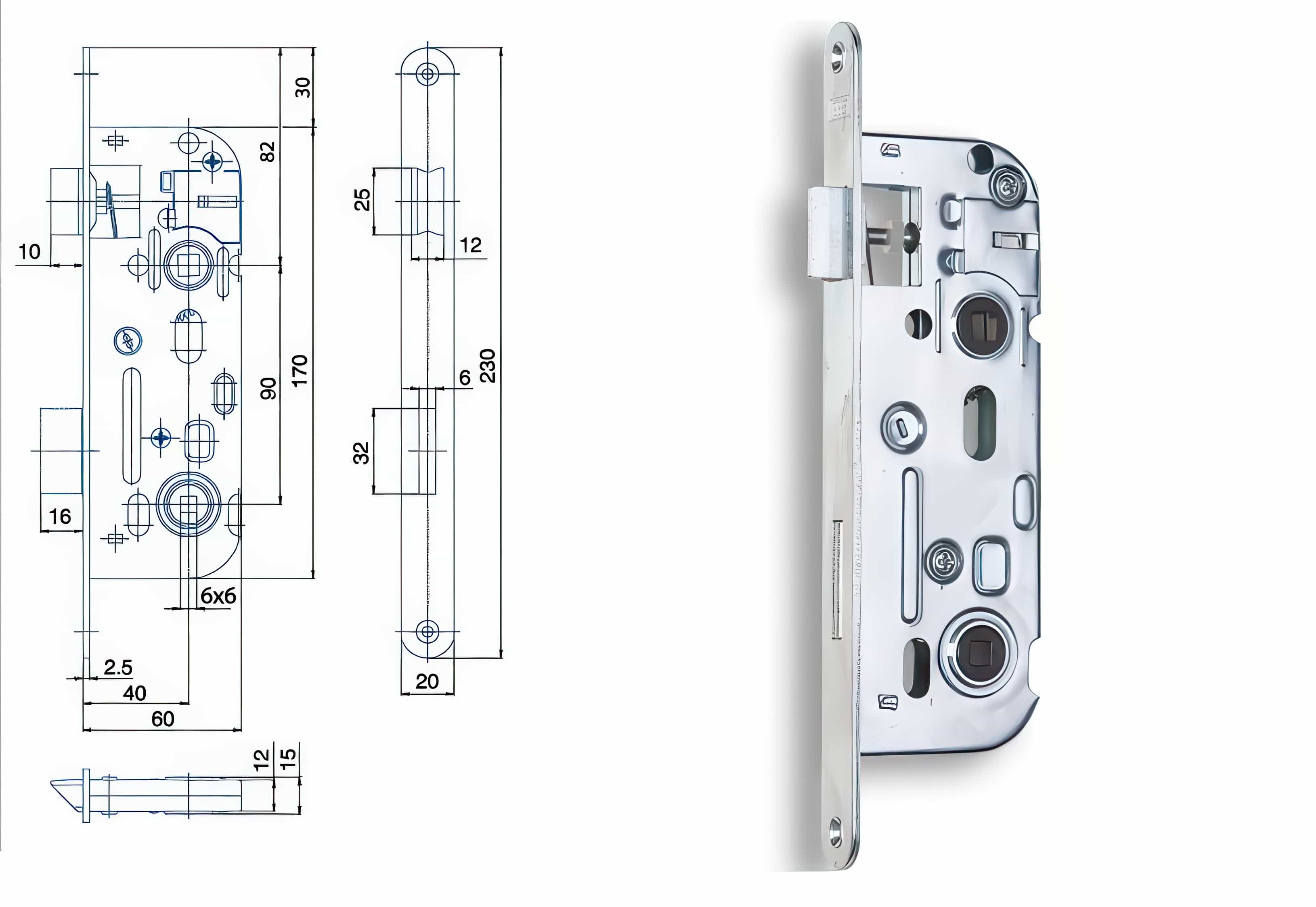 Zámečnický produkt Zámek HOBES 01-16