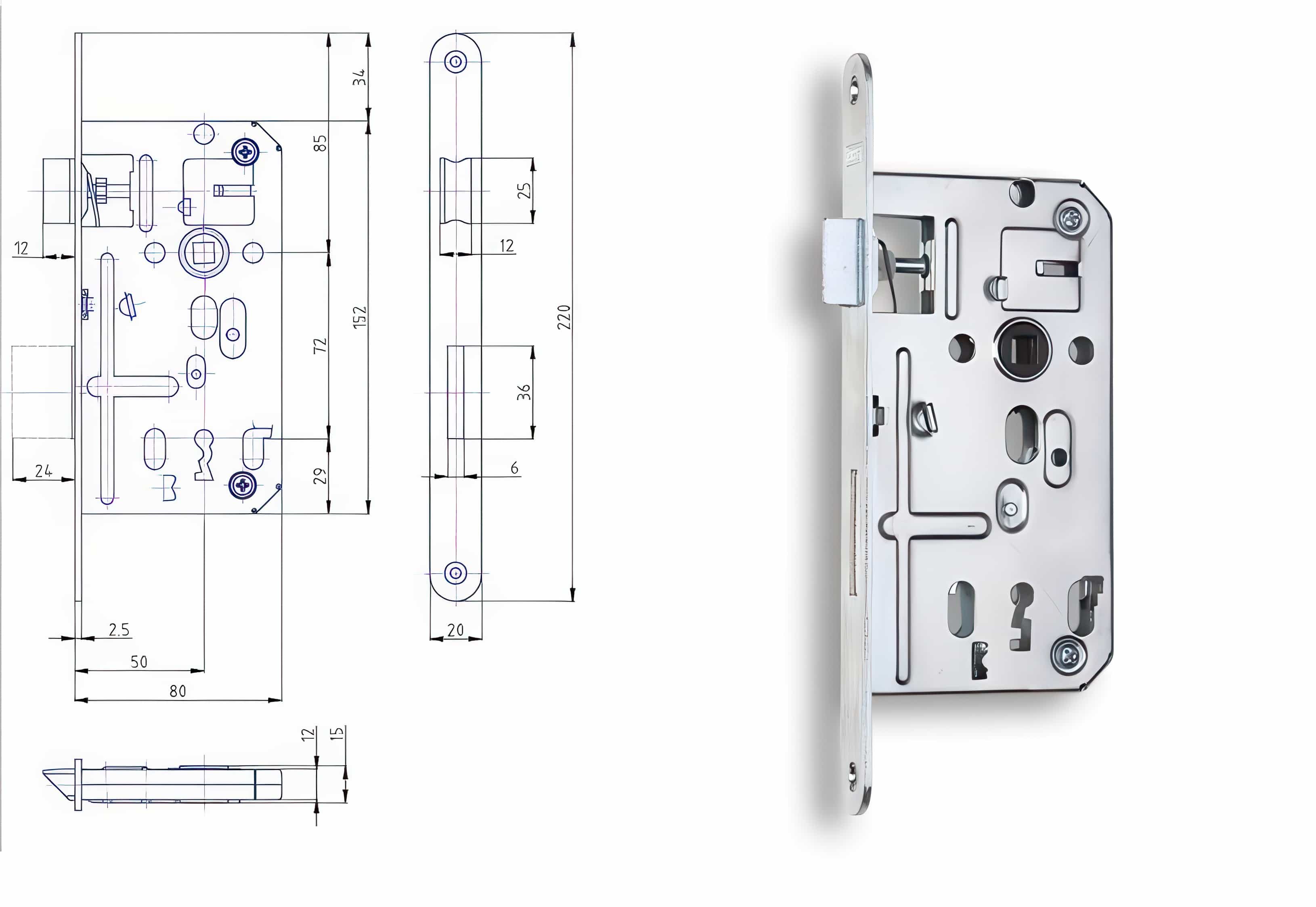 Zámečnický produkt Zámek HOBES K 134