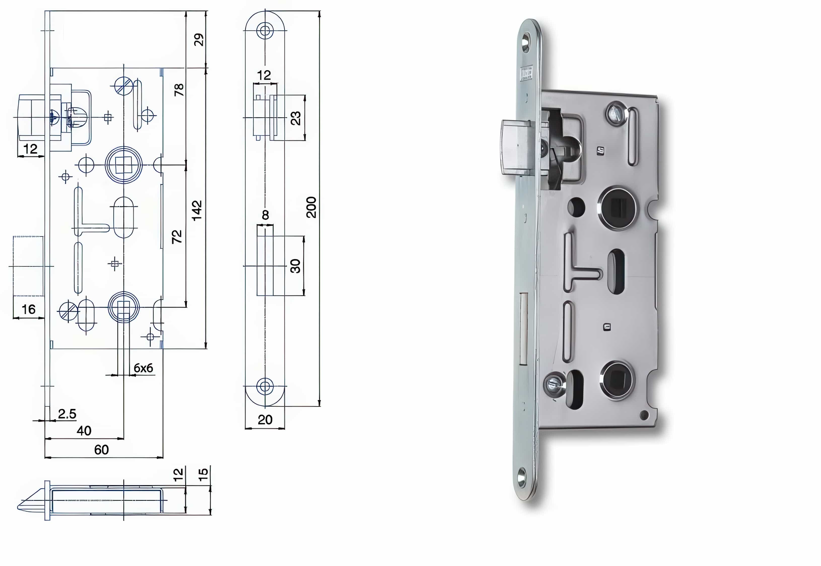 Zámečnický produkt Zámek HOBES K 111
