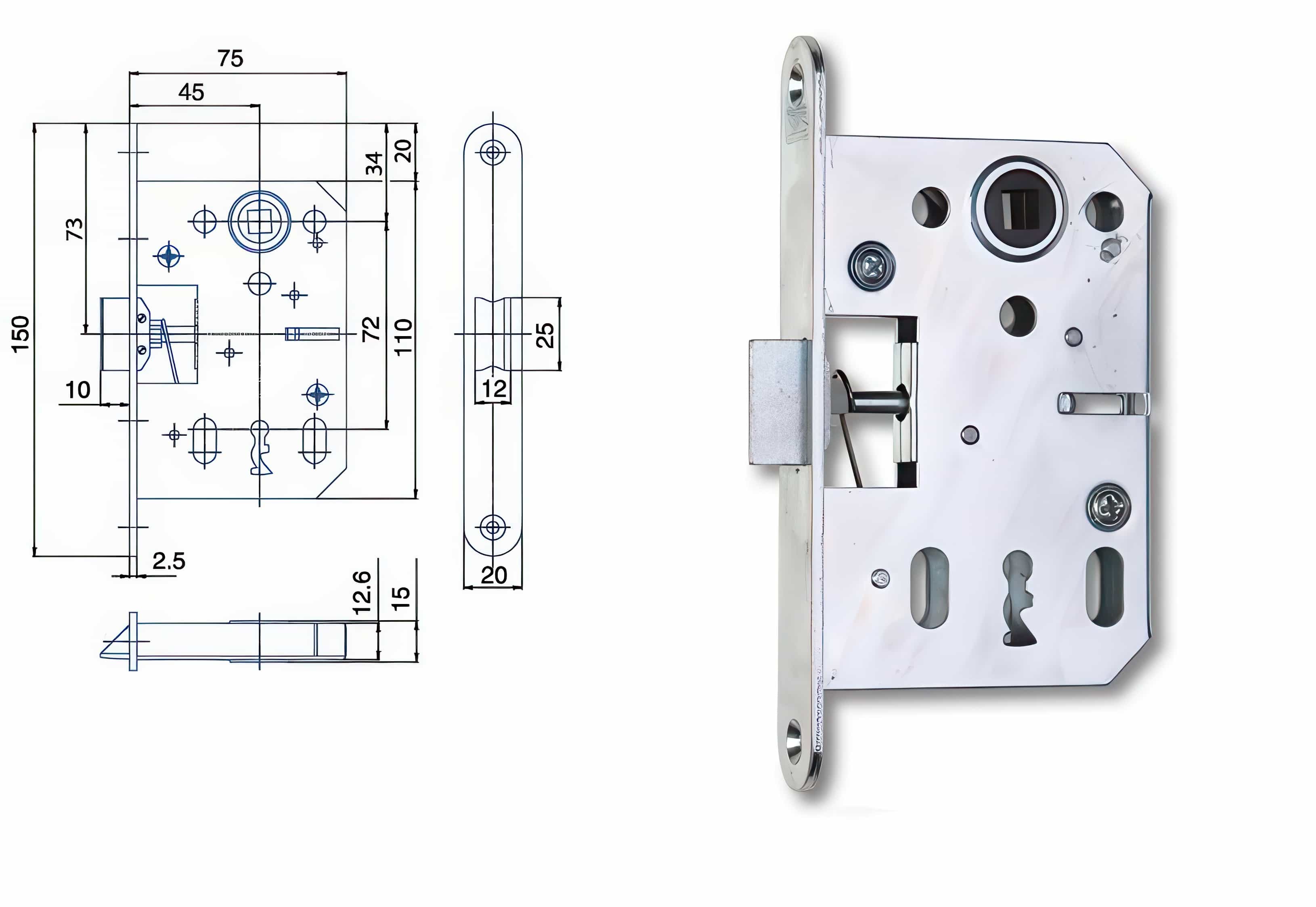 Zámečnický produkt Zámek HOBES K 051