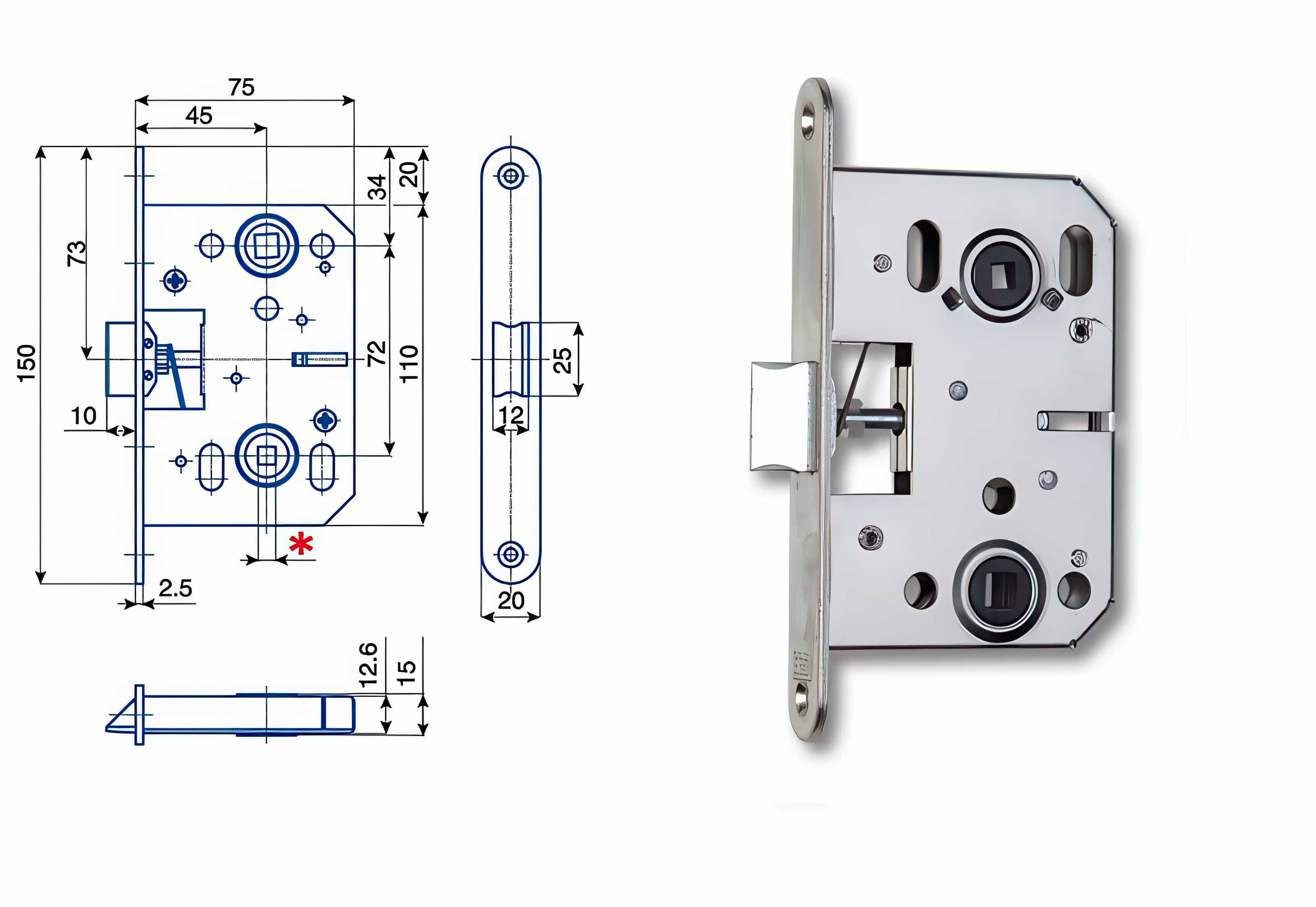 Zámečnický produkt Zámek HOBES K 053