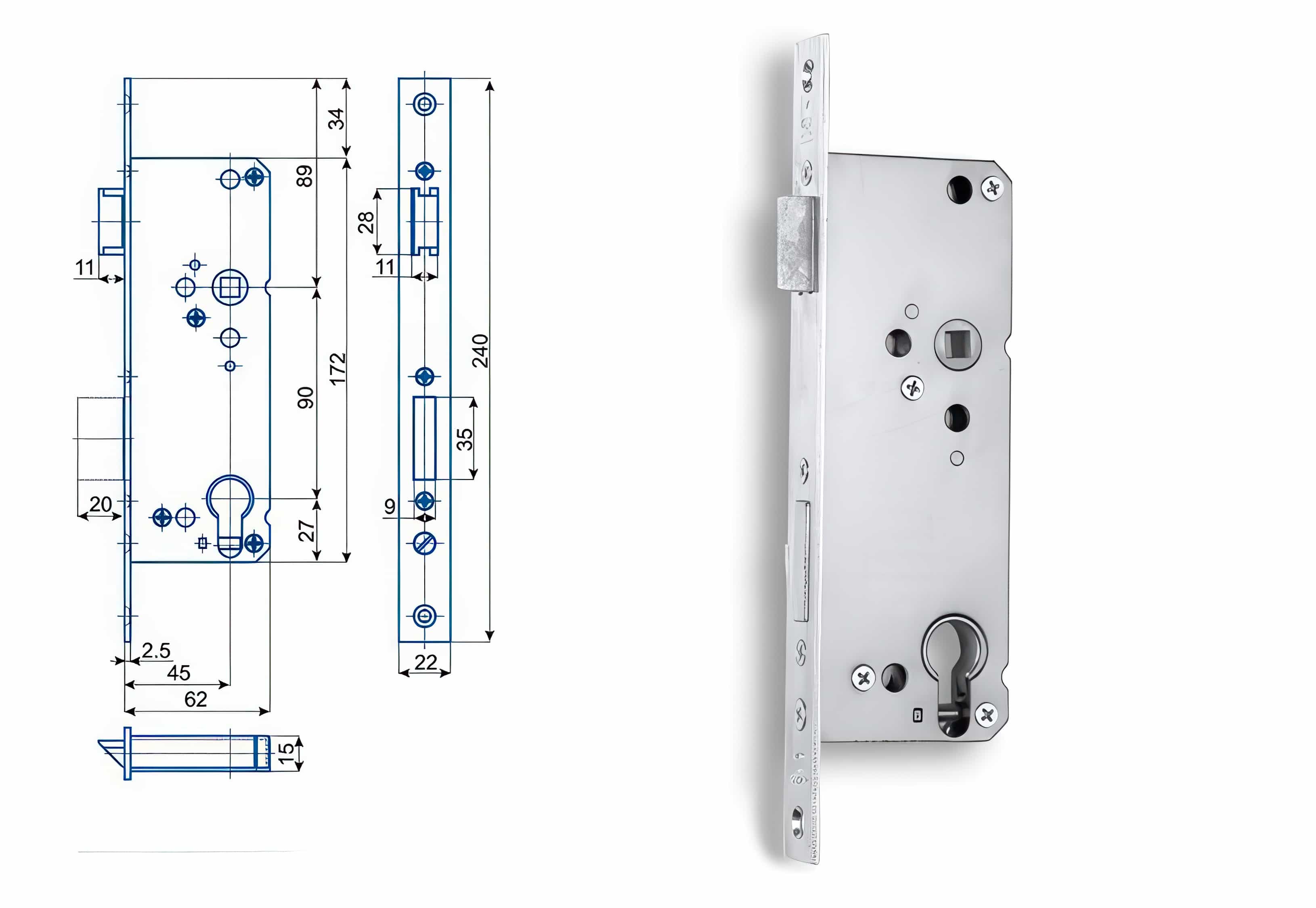 Zámečnický produkt Zámek HOBES K 450