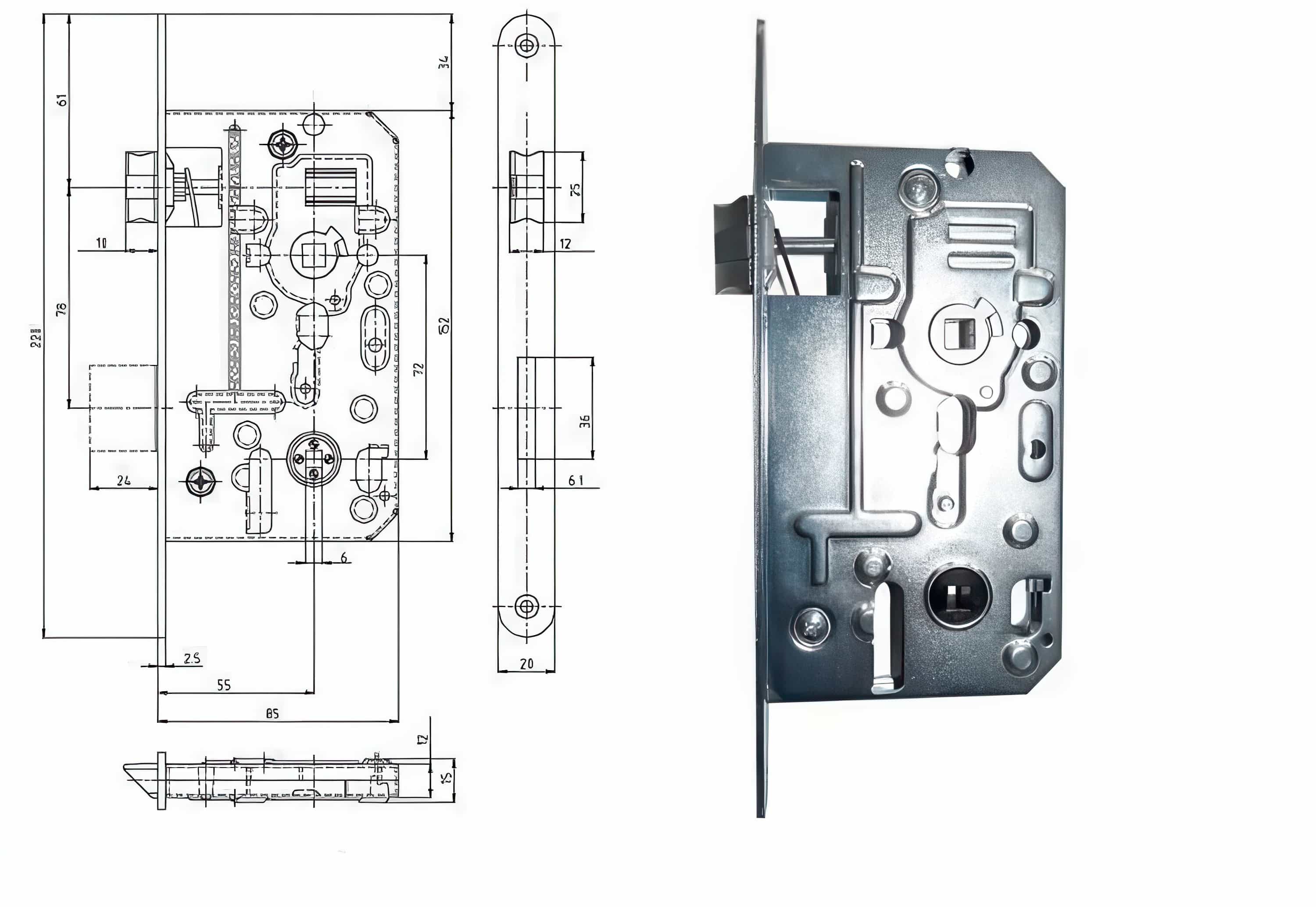 Zámečnický produkt Zámek HOBES K 138