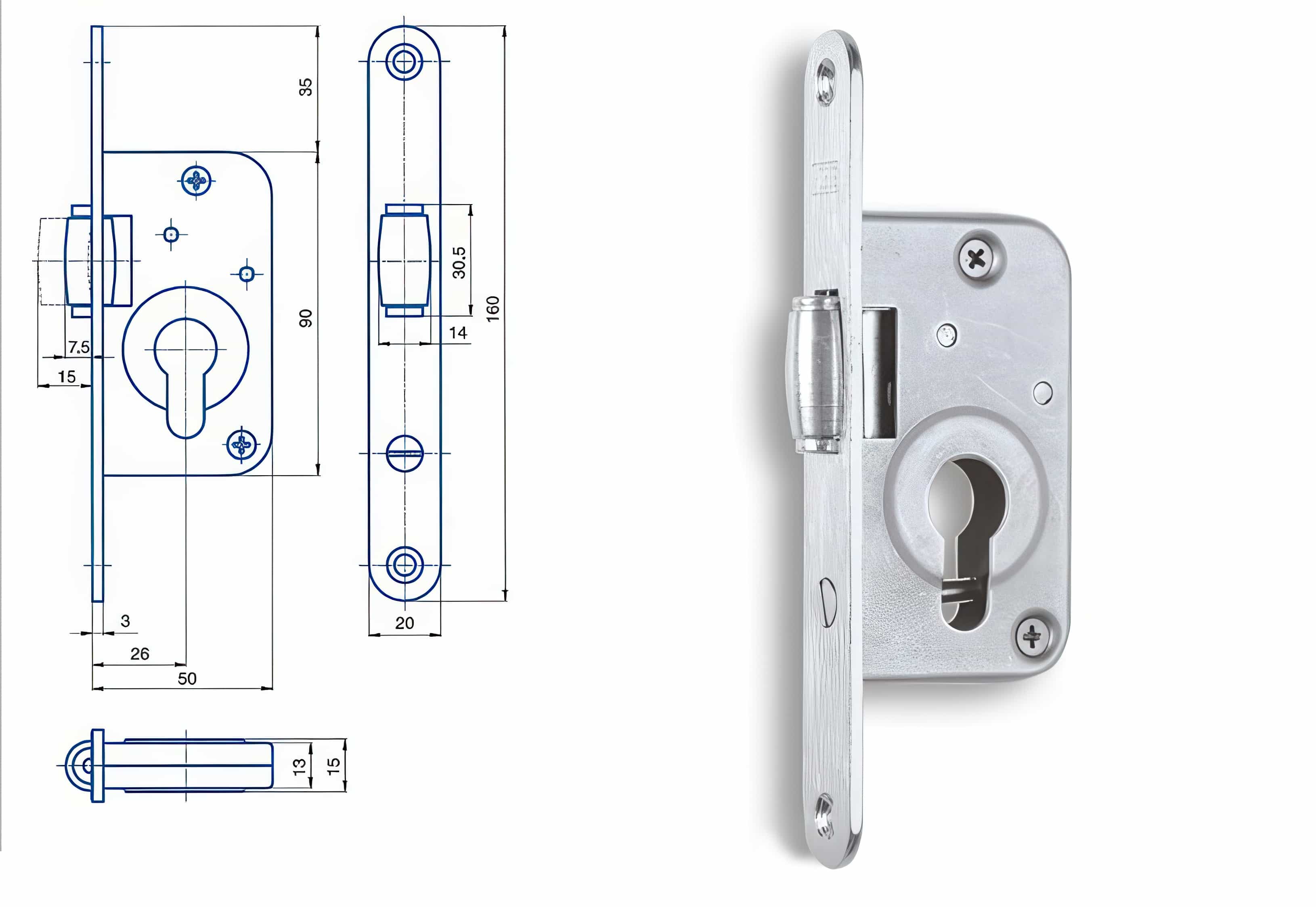 Zámečnický produkt Zámek HOBES G 233